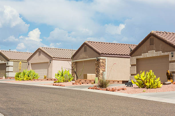 A Row of Houses Under a Clear Sky | Extreme Heat on Roof